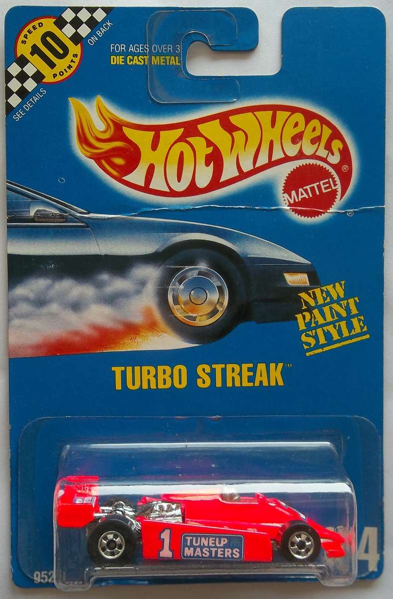 1990 HOT WHEELS Turbo Streak Racing Car Like Matchbox 1:64 HOTWHEELS VINTAGE SEALED MODEL