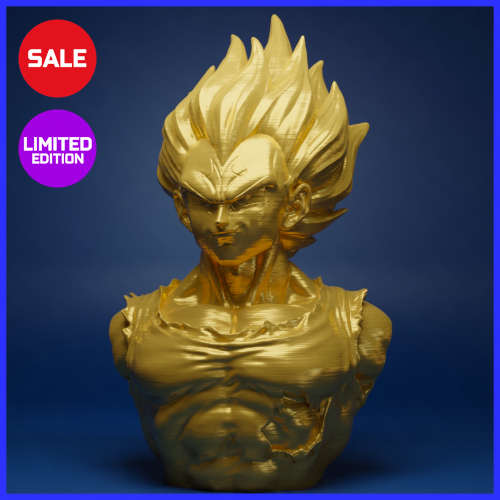 GOLD Dragan Ball Z - Majin Vegeta - 15cm - *LIMITED RUN BUST*