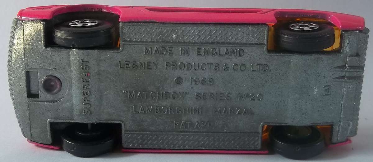 MATCHBOX Lesney Superfast #20 Lamborghini Marzal Made in England 1968 Boxed Model Car