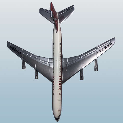 1:400 Scale, Qantas, Boeing 707-320, Diecast Display Model Aircraft.
