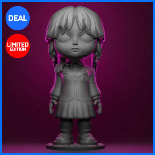 Wednesday Addams Nendoroid Style Figure - *Rare Collectible*