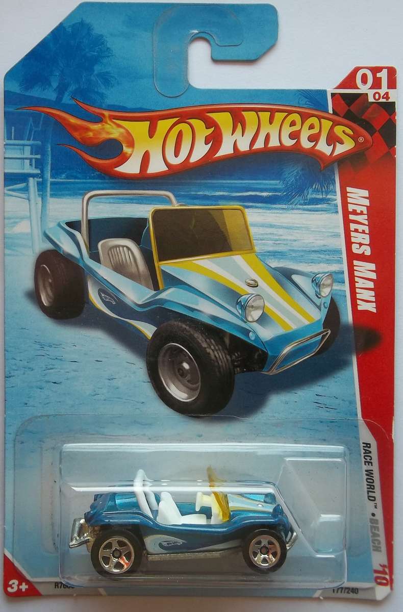 Hot Wheels Beach Race World  Meyers Manx     HOTWHEELS     Like Matchbox Boxed 2010 Model