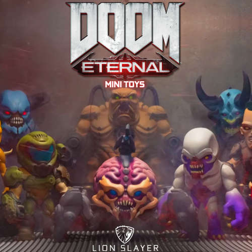 DOOM Eternal Mini Toys  - Horror Figure - 3cm - 5cm ( High Quality Resin Figures )