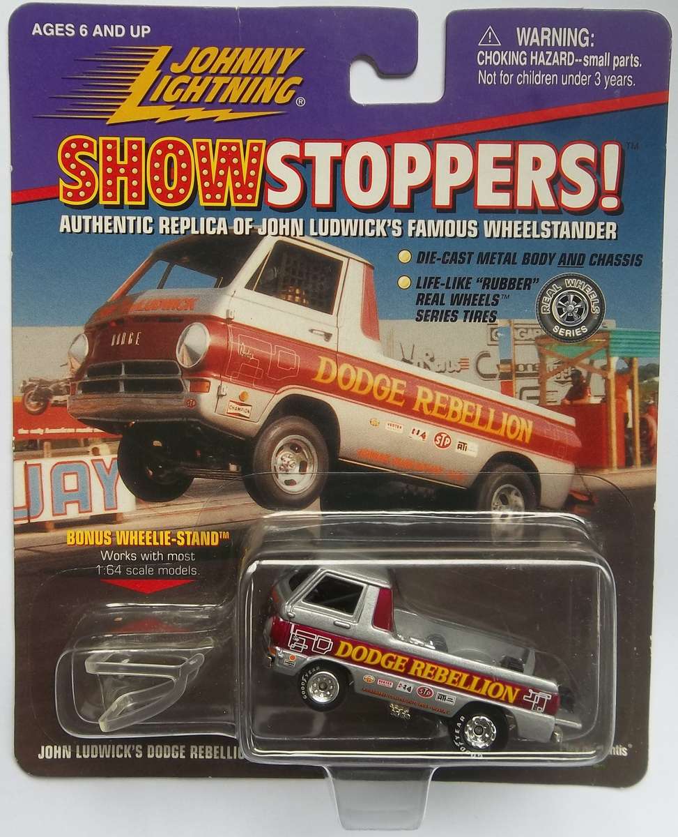 Johnny Lightning Show Stoppers John Ludwick's Dodge Rebel Matchbox Scale Made in 1997 Model