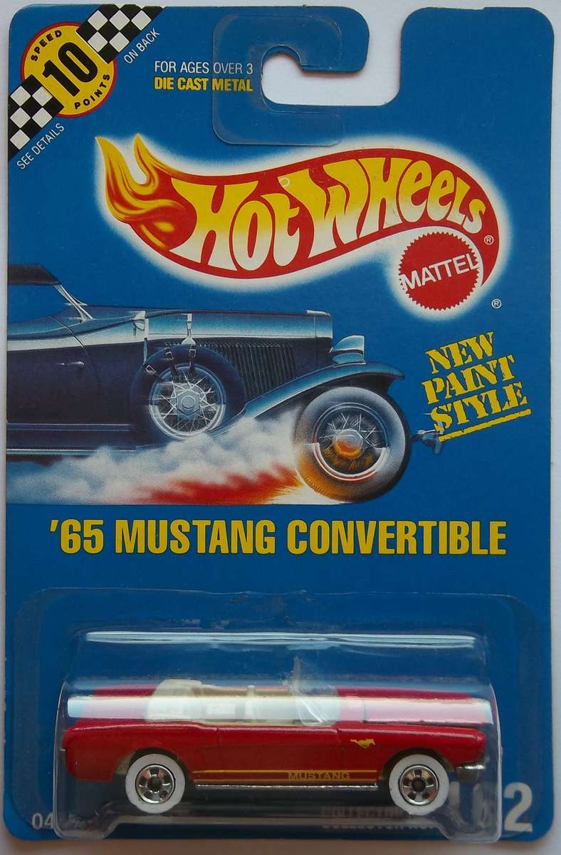 Hot Wheels 1965 Ford Mustang Like Matchbox scale 1991 Model Car 28 Years Old