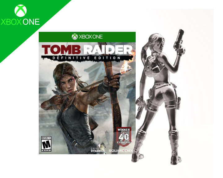 Tomb Raider Game (Xbox One) + Lara Croft Figure