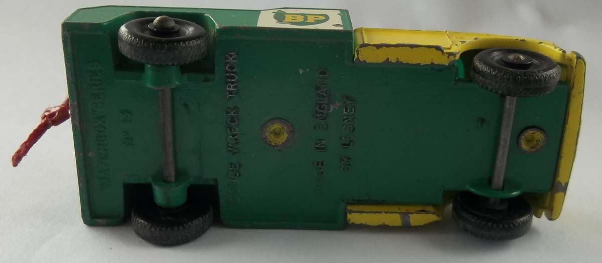 Matchbox Lesney 1-75 Series #13 BP Dodge Wreck Truck Made in England Vintage 1965 Model