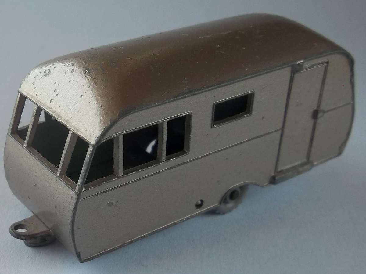 MATCHBOX Lesney 1-75 Series Regular Wheels  #23 Bluebird Dauphine Caravan GREY PLASTIC WHEELS 1961