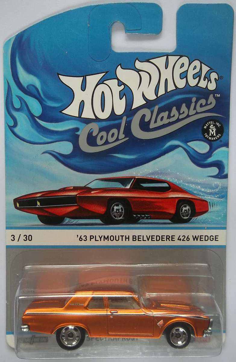 Hot Wheels Cool Classics 1963 Plymouth Belvedere 426 Wedge HOTWHEELS - MATCHBOX SCALE