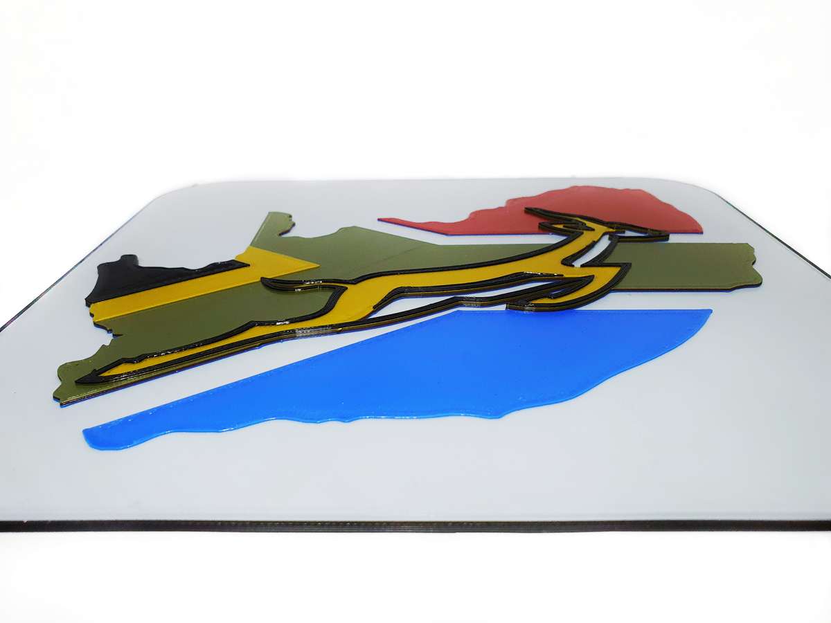 Springboks South Africa Plaque - 3D Printed