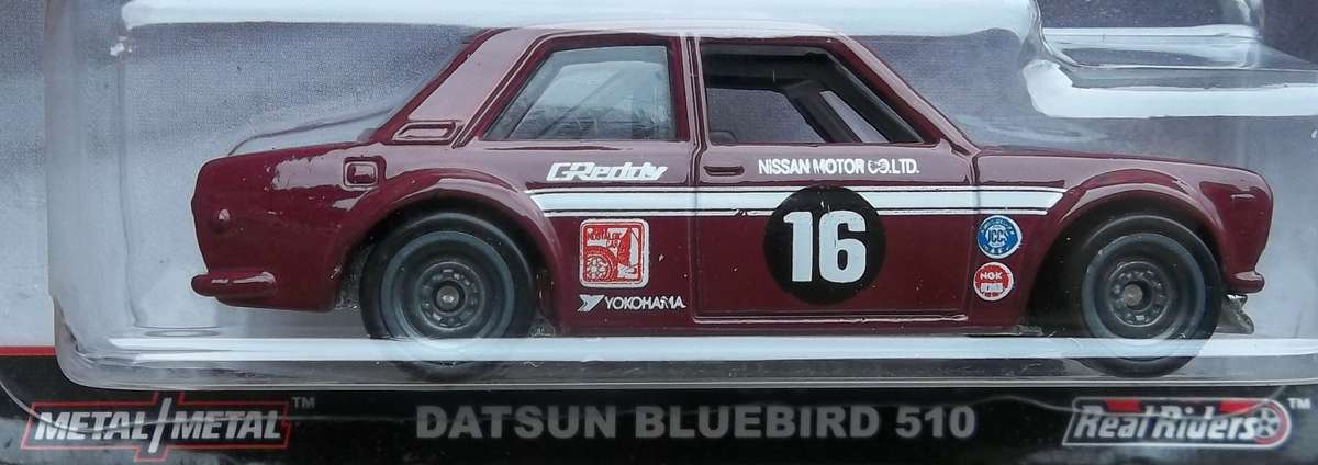 HOT WHEELS Car Culture Track Day Real Riders Datsun Bluebird 210 HOTWHEELS Similar to Matchbox