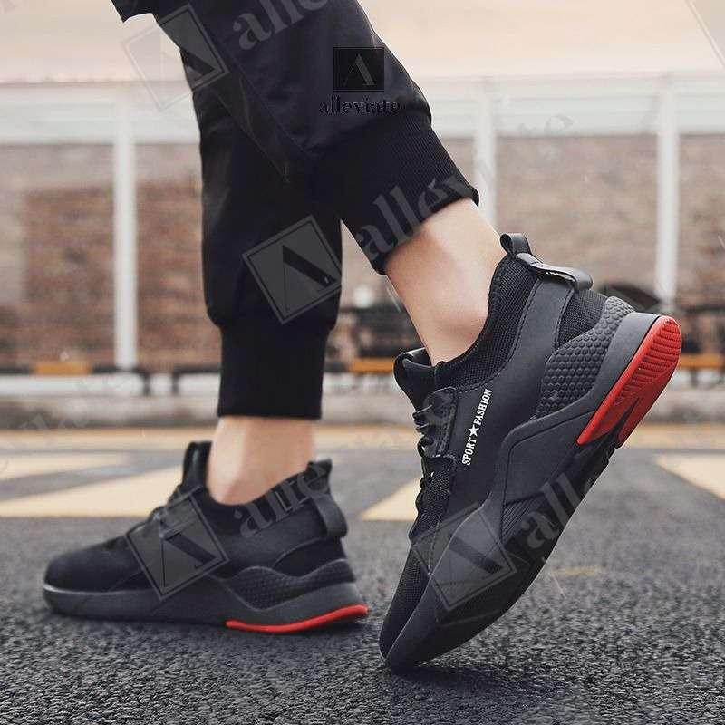 Sports shoes men's casual running shoes flying woven breathable shoes men's