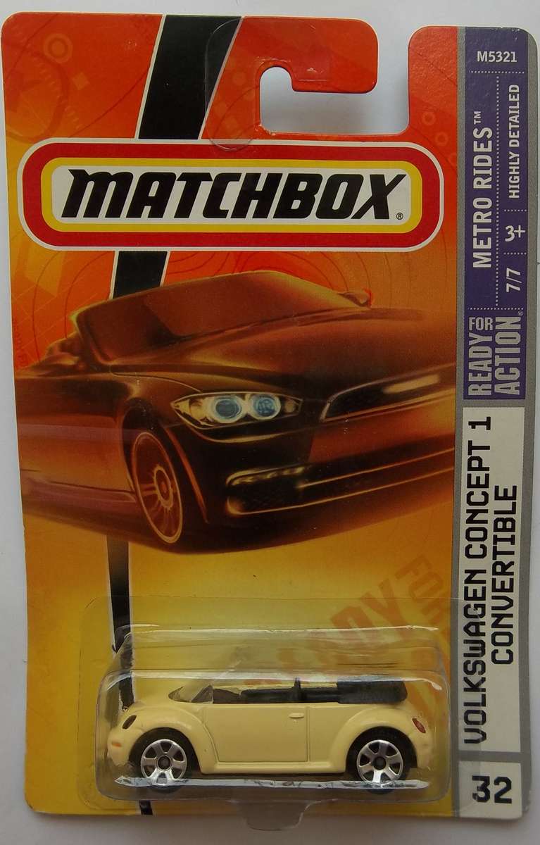 Matchbox Volkswagen 1 Concept Beetle Sealed on card