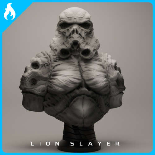 NECRO STORMTROOPER FIGURE - FULLY PAINTED - 15cm - StarWars Limited Edition Run