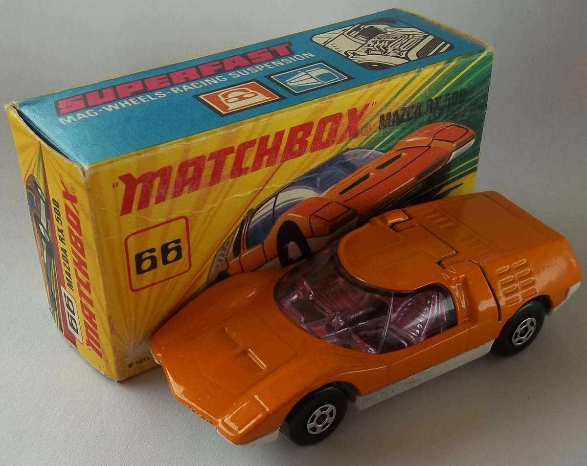 MATCHBOX Series Lesney SUPERFAST #66 Mazda RX 500 BOXED Made in England 1971