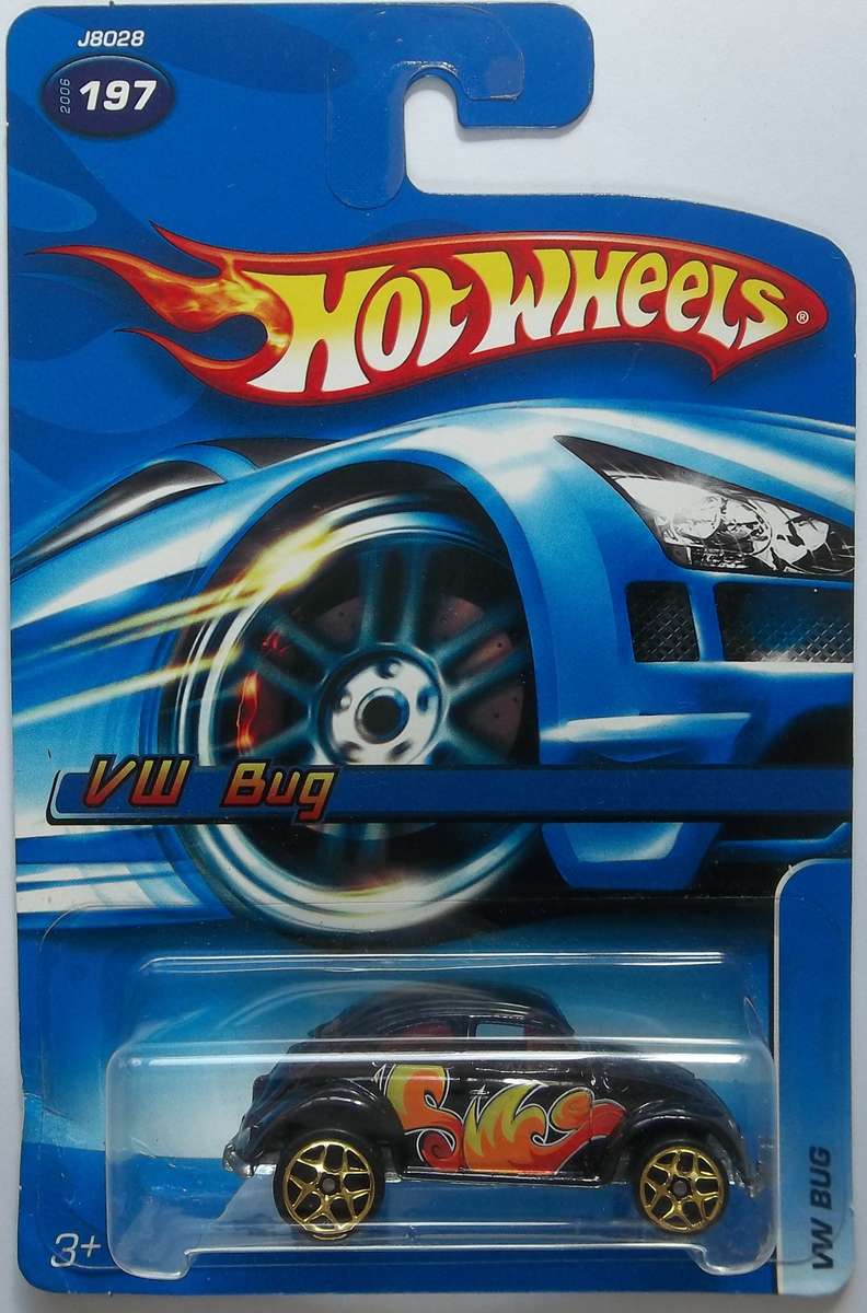 Hot Wheels #197 VW Bug Volkswagen Beetle HOTWHEELS 2006 Matchbox scale sealed on card