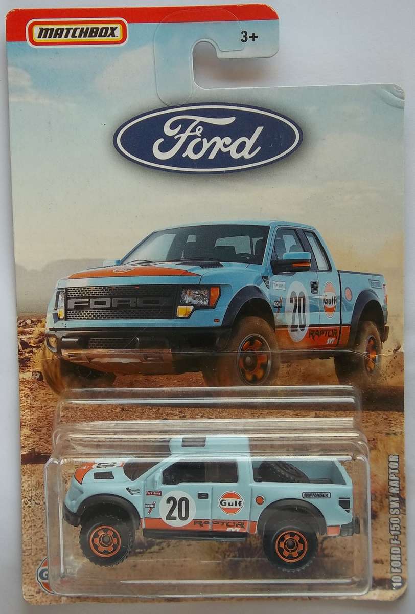 Matchbox  2010 Ford F-150 SVT Raptor Made in 2018 Boxed sealed on card Model Car
