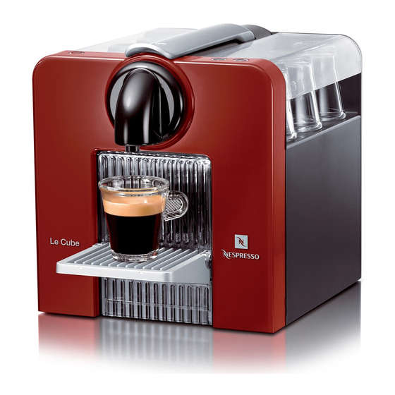 Nespresso Le Cube Espresso Machine - Rosso Scuro
