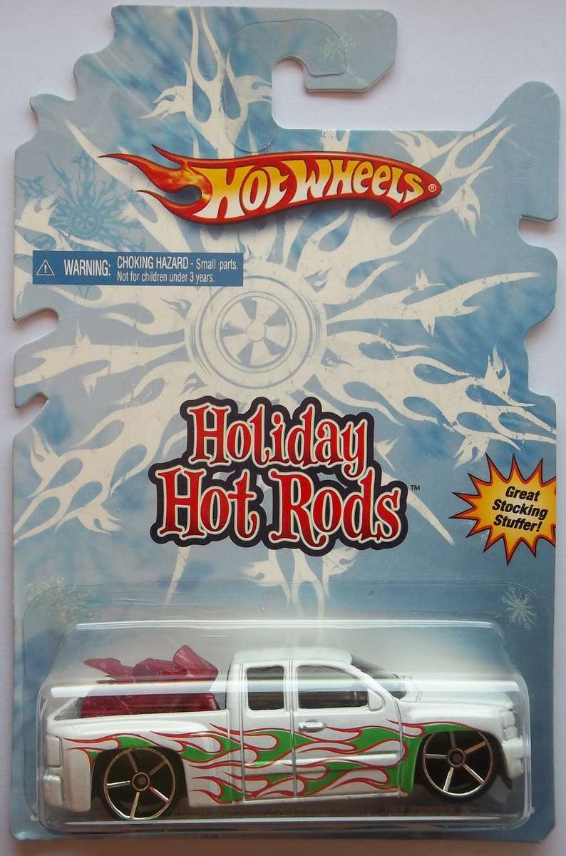 Hot Wheels HOLIDAY HOT RODS Chevy Silverado  HOTWHEELS Like Matchbox scale Model 2008