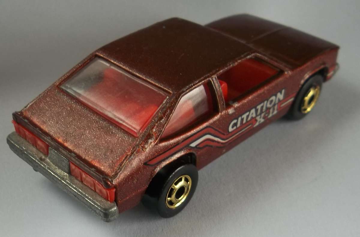 Hot Wheels Chevy Citation Matchbox Scale Model Car Made in 1980 Vinage Model HOTWHEELS