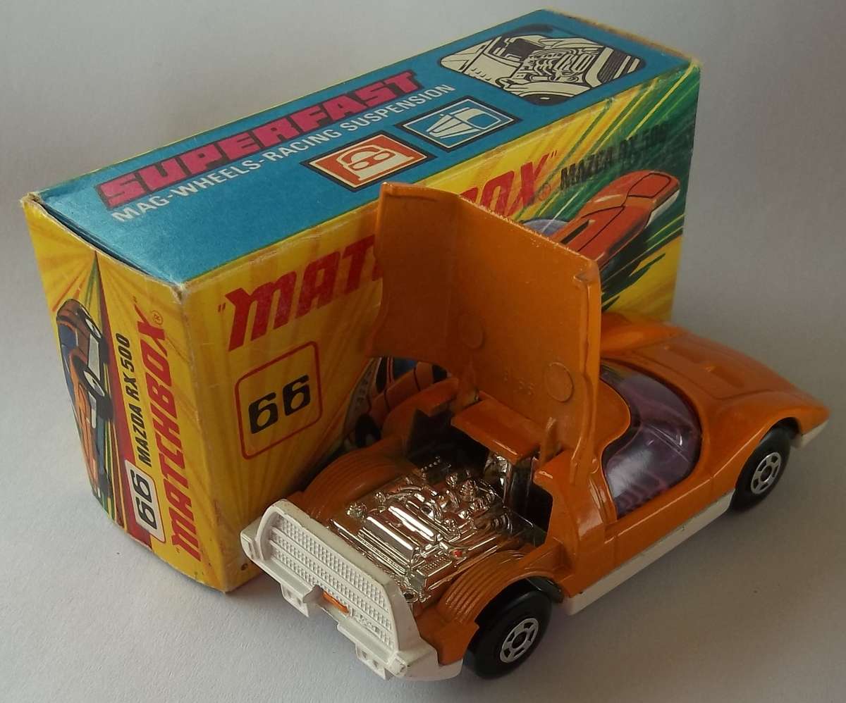 MATCHBOX Series Lesney SUPERFAST #66 Mazda RX 500 BOXED Made in England 1971