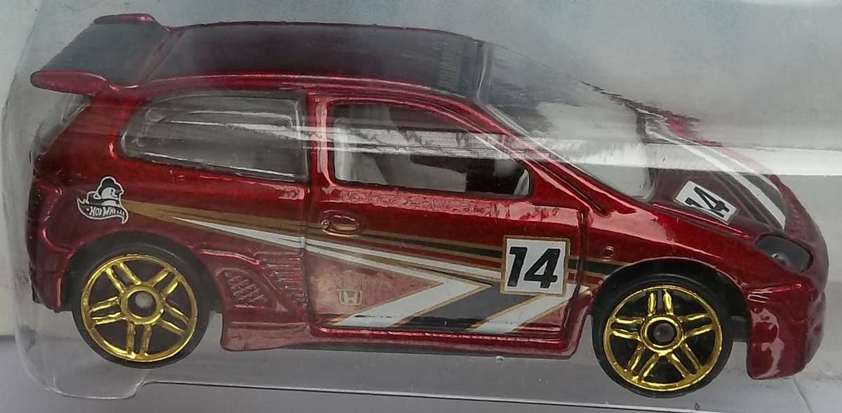 HOT WHEELS Holiday Hot Rods Honda Civic 2014 Similar scale to Matchbox HOTWHEELS