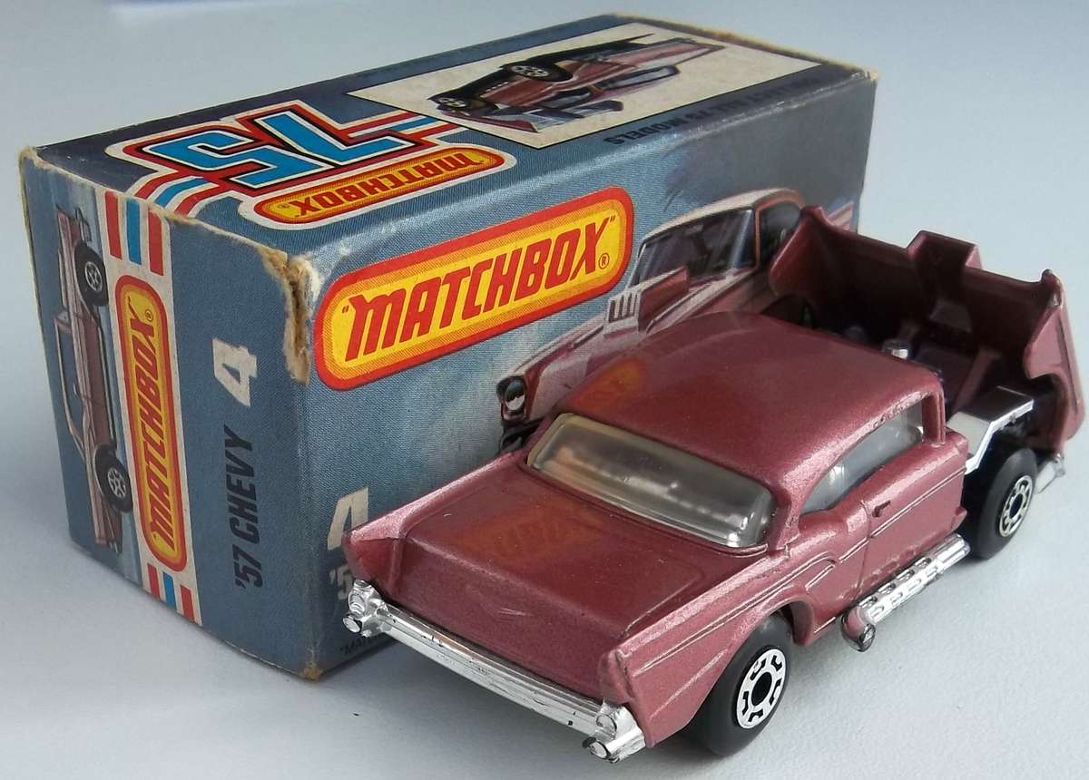 MATCHBOX Lesney Superfast #4 '57 Chevy Chevrolet 1979 Made in England Car BOXED