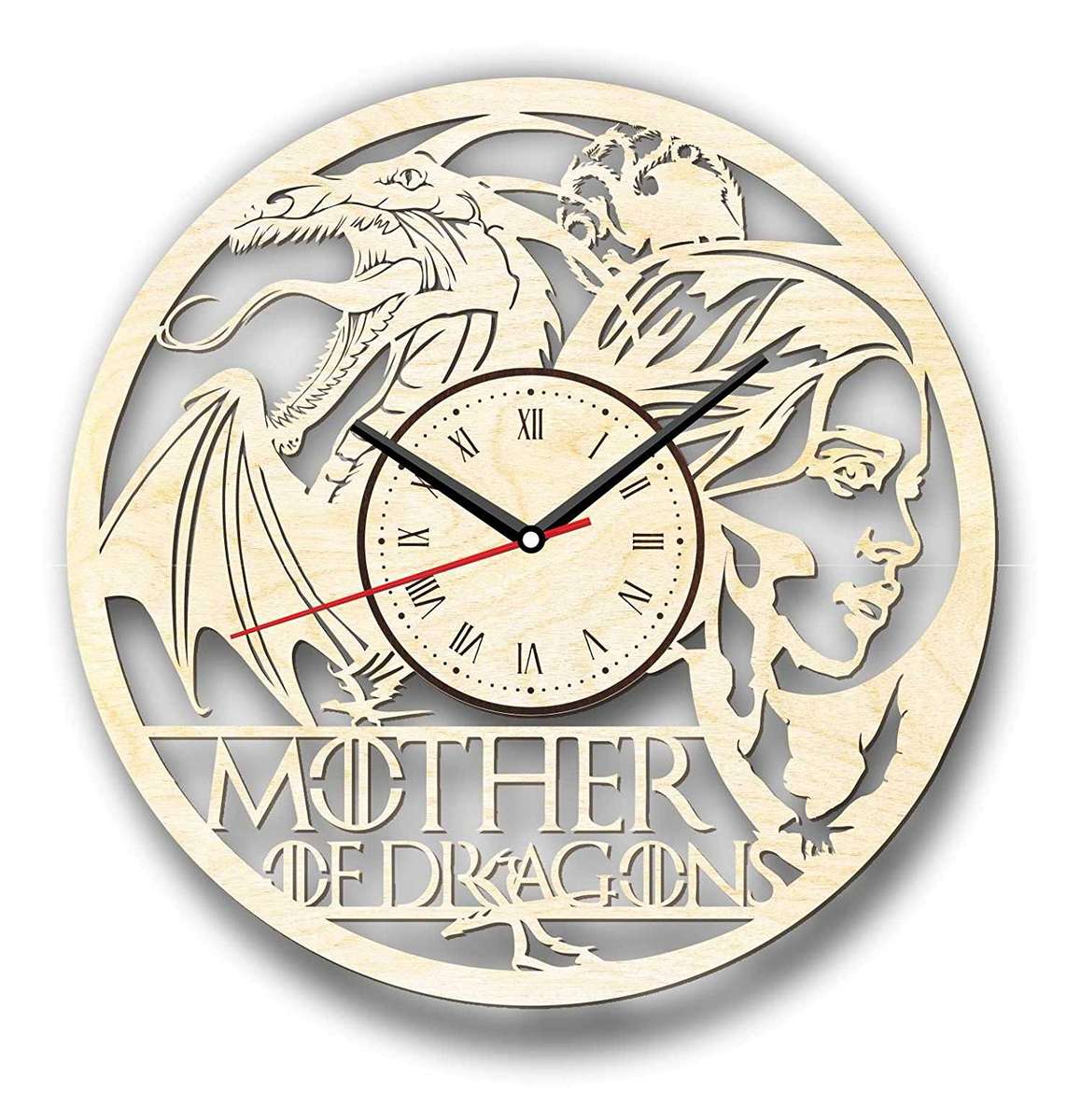 Game of Thrones Unique Wood Wall Clock