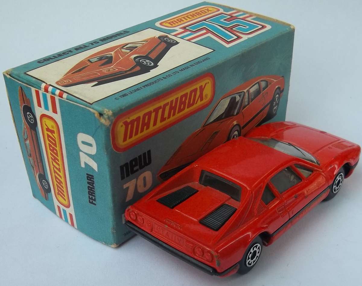 Matchbox Lesney Superfast #70 Ferrari 308 GTB Made in England 1981 Boxed Vintage