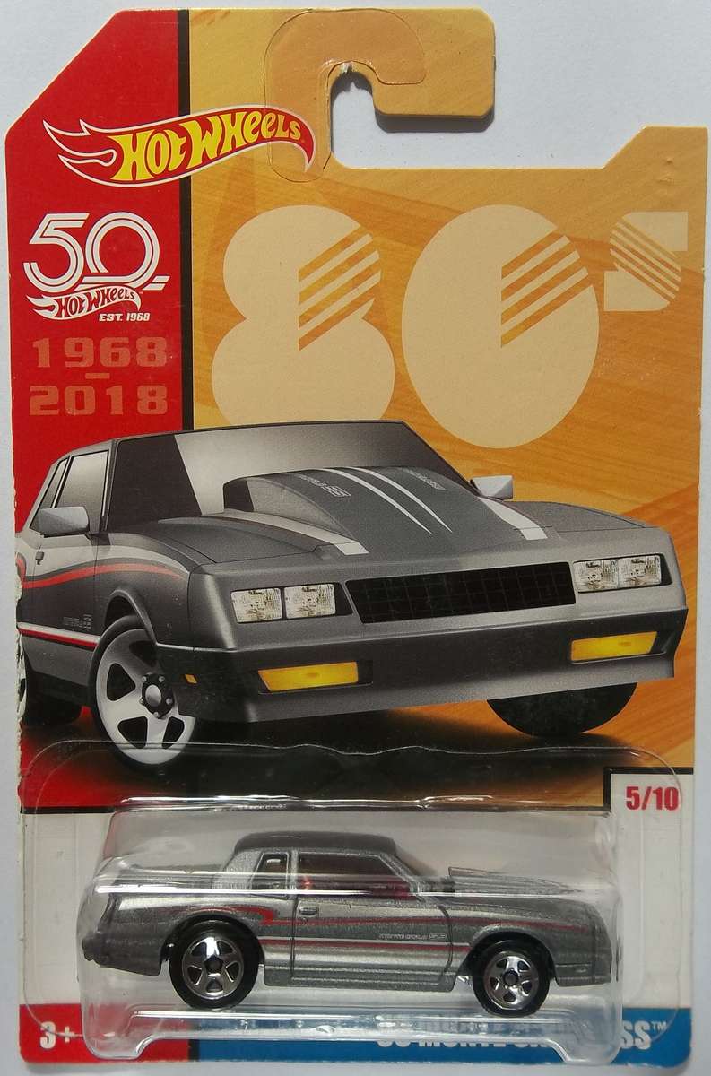 Hot Wheels 50th Anniversary 1986 Monte Carlo SS 2017( Matchbox Scale ) HOTWHEELS