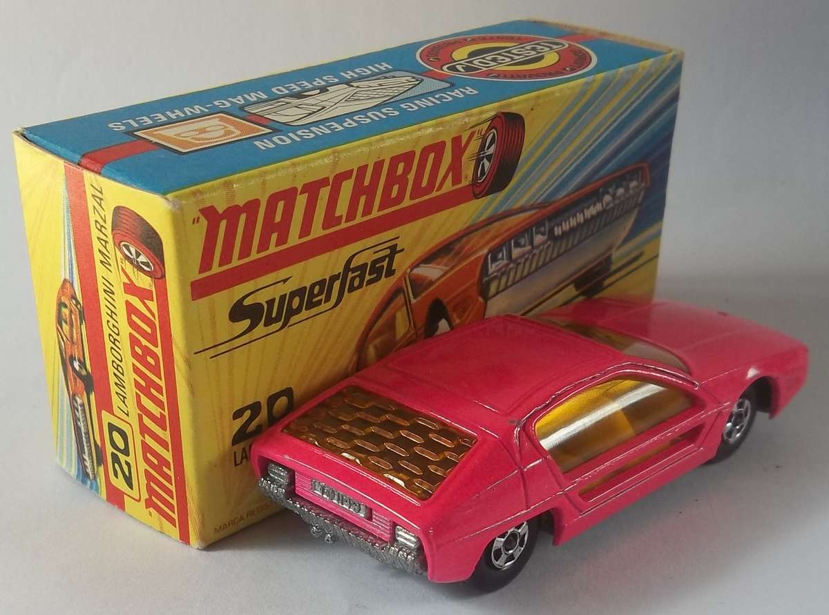 MATCHBOX Lesney Superfast #20 Lamborghini Marzal Made in England 1968 Boxed Model Car