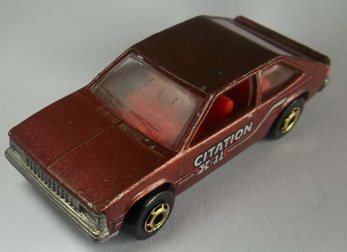 Hot Wheels Chevy Citation Matchbox Scale Model Car Made in 1980 Vinage Model HOTWHEELS