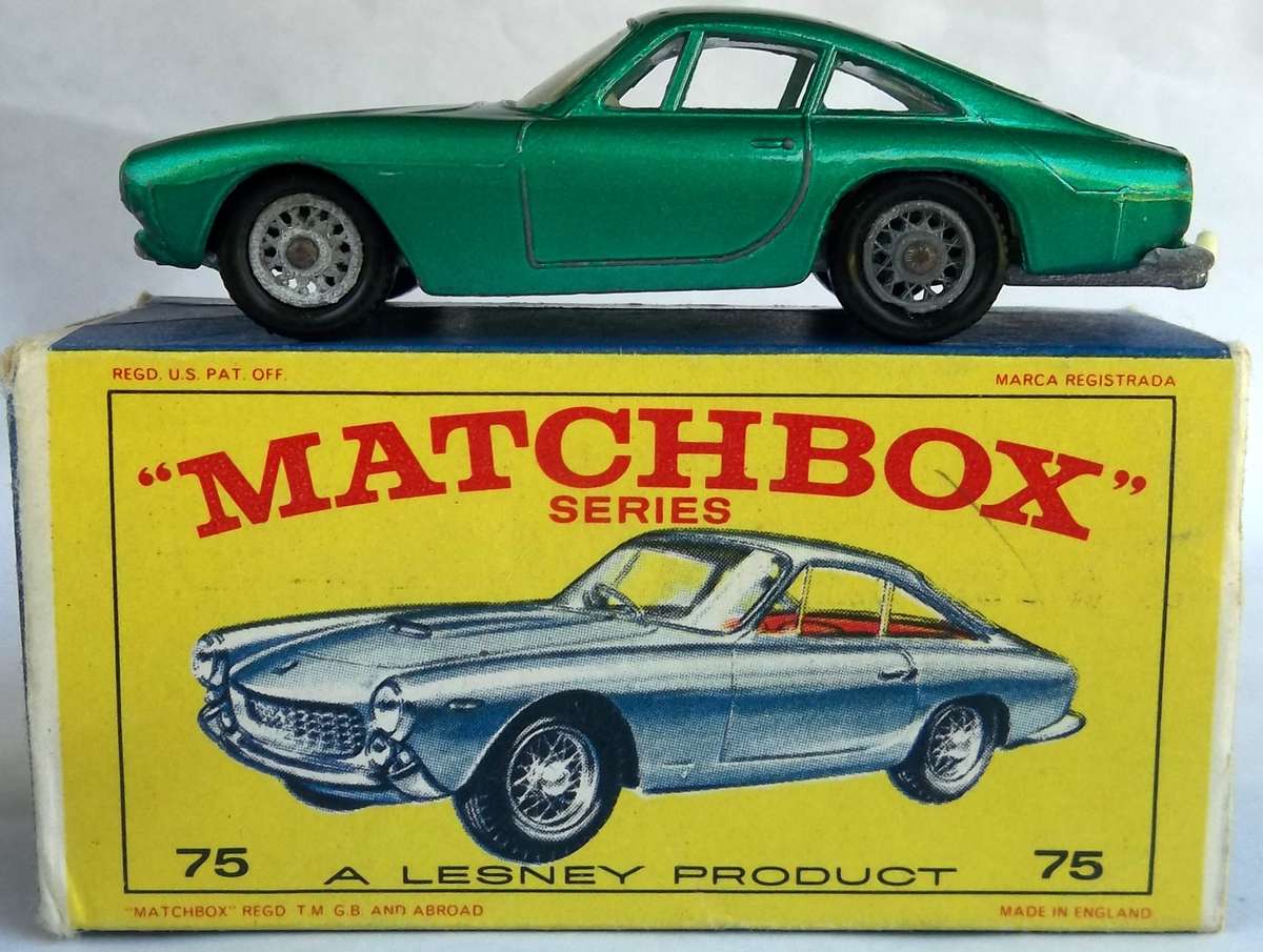 MATCHBOX Lesney 1-75 Series Regular Wheels #75 Ferrari Berlinetta Made in England Vintage BOXED