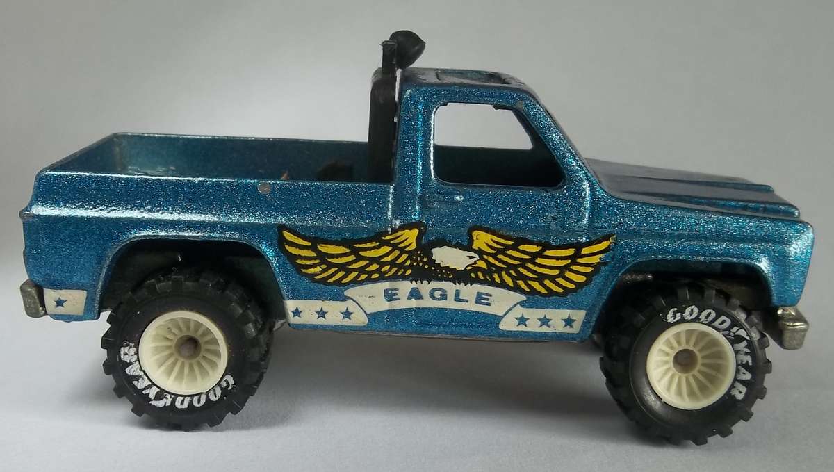 Hot Wheels REAL RIDERS Bywayman Bakkie RARE WHITE WHEELS Made in 1982 Vintage Matchbox Scale