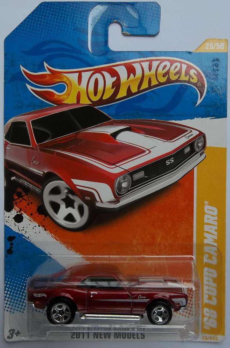 HOT WHEELS Redliners Real Riders 1968 Copo Camaro HOTWHEELS Similar to Matchbox 2011 Release