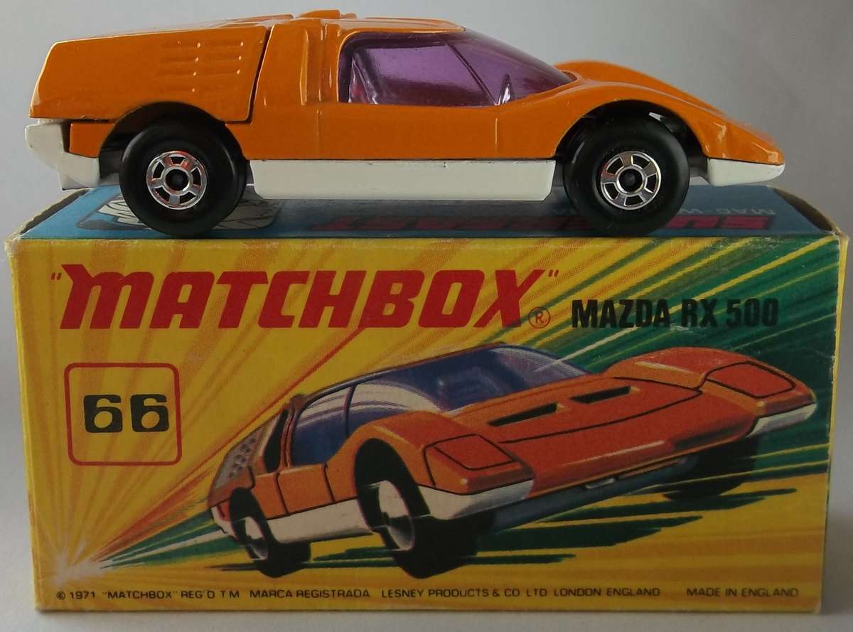 MATCHBOX Series Lesney SUPERFAST #66 Mazda RX 500 BOXED Made in England 1971