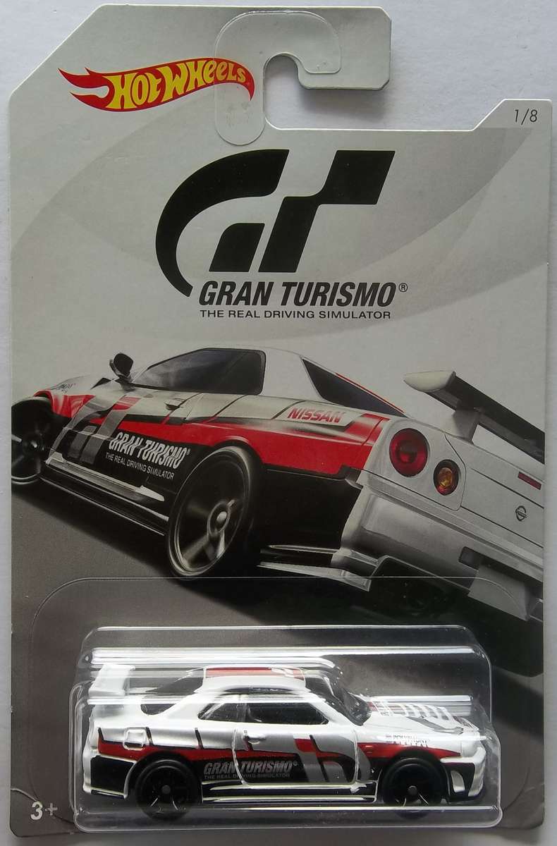 HOT WHEELS Gran Turismo SERIES NISSAN Skyline GT-R (R34) HOTWHEELS similar Scale to Matchbox