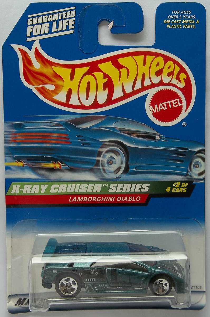 Hot Wheels X-Ray Cruisers Lamborghini Diablo 1998 HOTWHEELS Matchbox Boxed Model Car