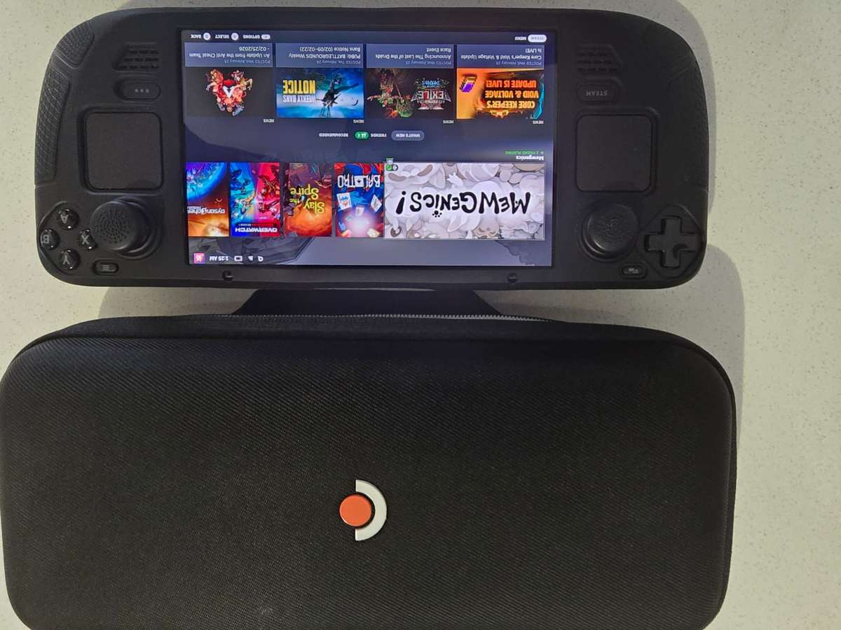Steam Deck OLED 512GB - (Parallel Import) + Soft Silicone Protective Cover with 4 Thumb Grips for St