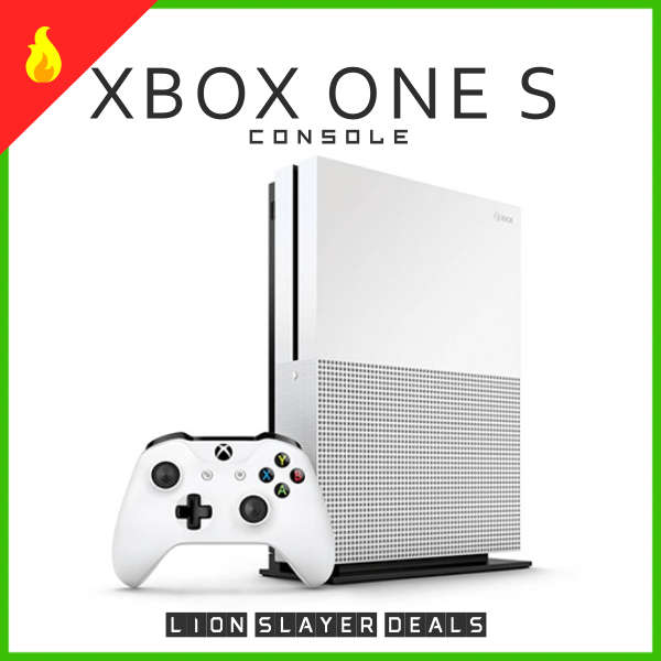 XBOX ONE S 1TB DISK EDITION CONSOLE + ORIGINAL  XBOX ONE CONTROLLER  ** UPGRADE CARDS **