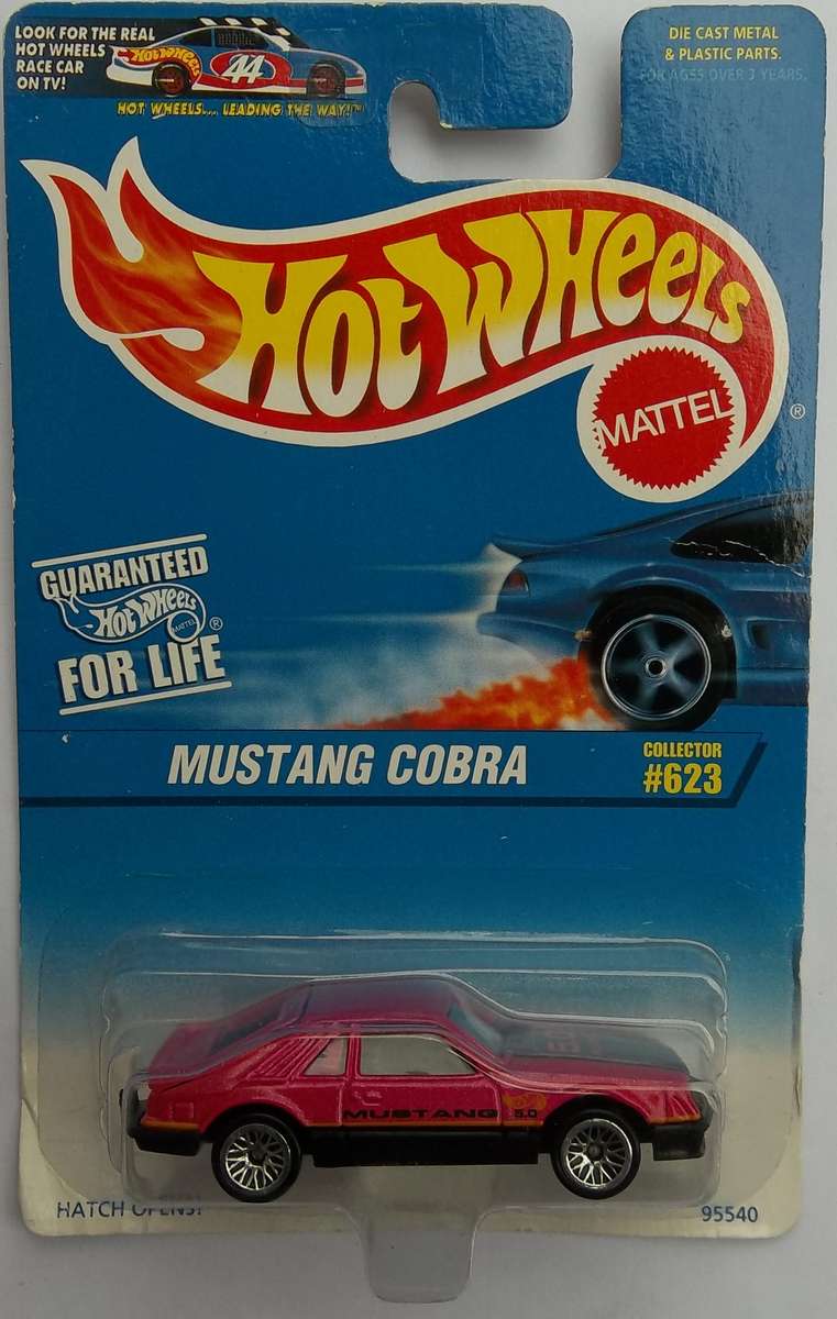 Hot Wheels Mustang Cobra Made in 1996 Vintage model Similar scale to Matchbox HOTWHEELS
