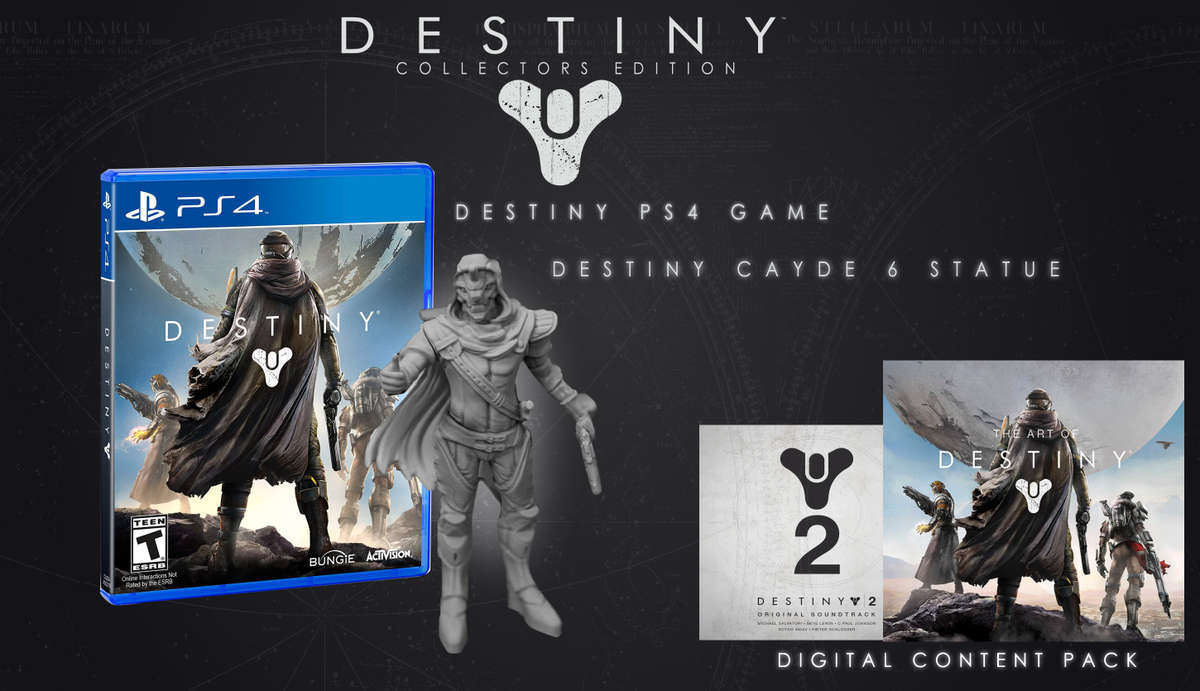 Destiny (PS4) + Cayde 6 Chrome Statue