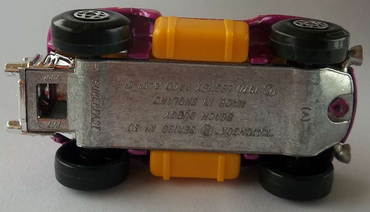 MATCHBOX Lesney Superfast #30 Beach Buggy (BOXED ENGLAND 1970) DIE CAST CAR MODEL Vintage