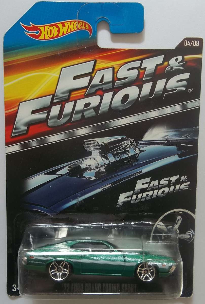 Hot Wheels FAST & THE FURIOUS 1972 Ford Grand Torino Sport Like Matchbox Scale HOTWHEELS