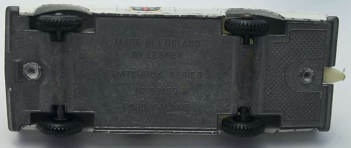 MATCHBOX Lesney 1-75 Series Regular Wheels #55 Police Car Ford Galaxie 1966 ENGLAND