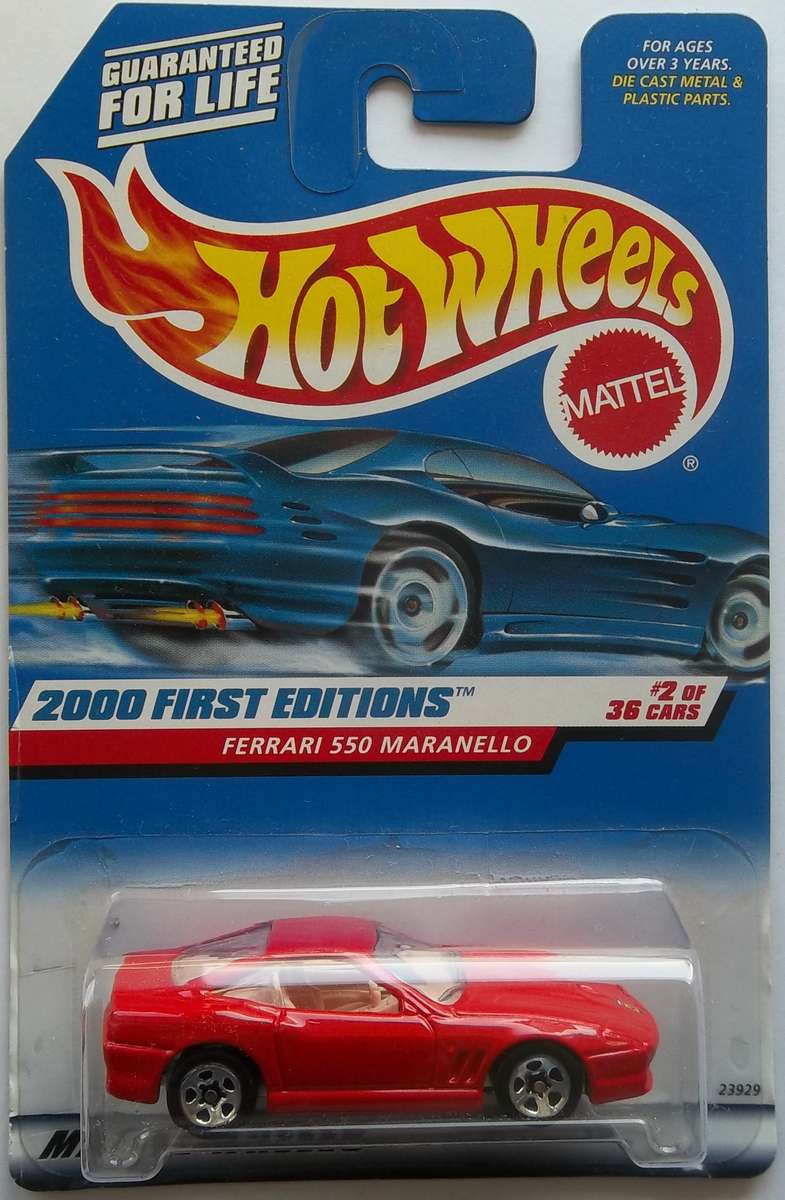 Hot Wheels Ferrari 550 Maranelo 1st EDITIONS HOTWHEELS Like Matchbox 2000 Model Vintage Collectable