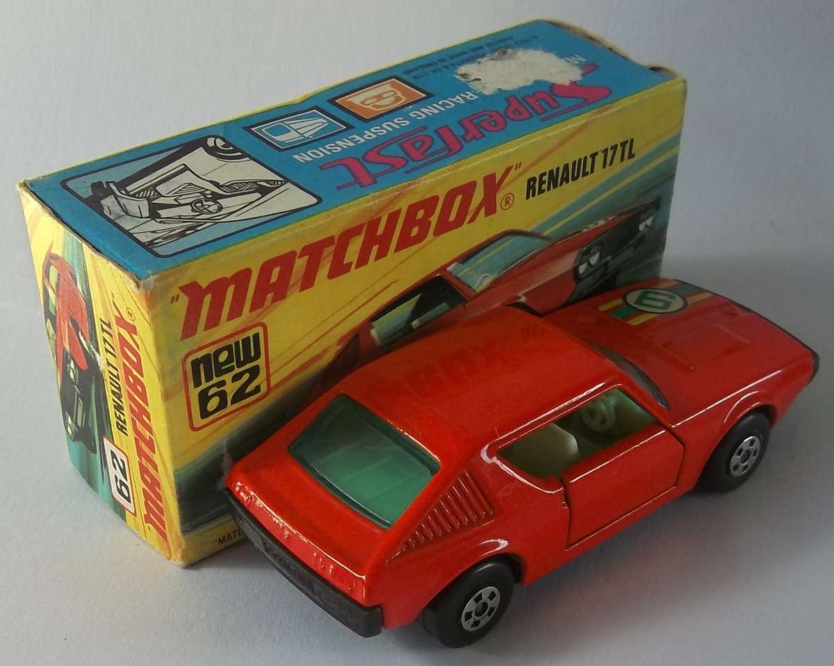 MATCHBOX Lesney Superfast #62 Renault 17TL BOXED Made in England 1974 England Model car BOXED