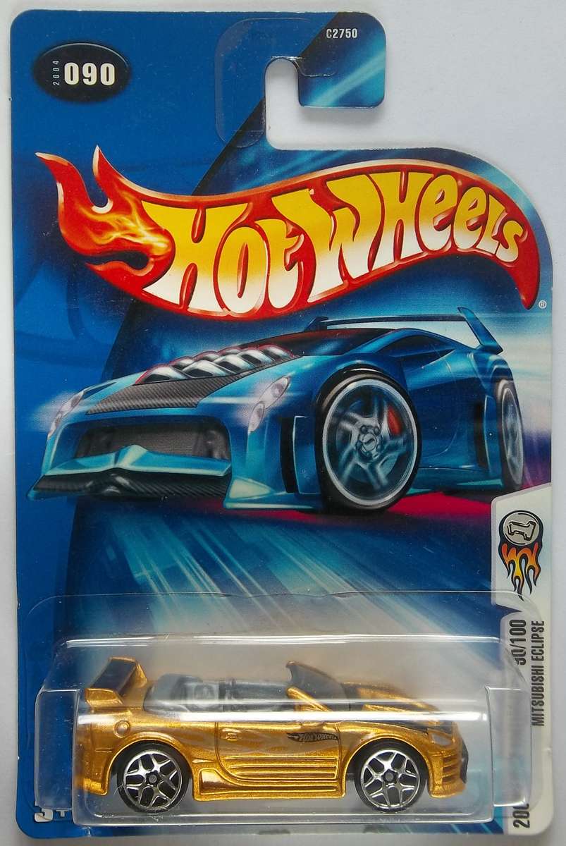 Hot Wheels Mitsubishi Eclipse Matchbox Scale Vintage Die Cast 2004 Model Car