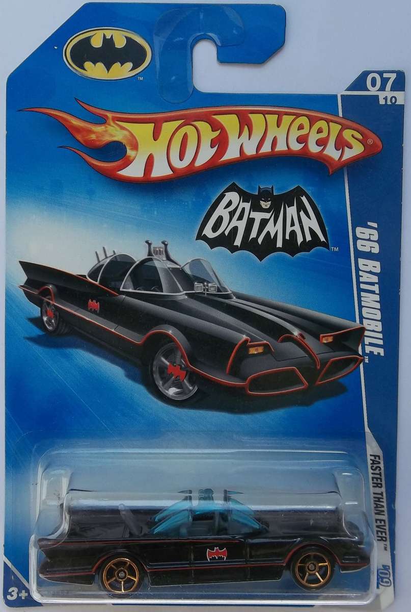 Hot Wheels '66 Batmobile FASTER THAN EVER WHEELS Similar to Matchbox HOTWHEELS 2009 Sealed Model