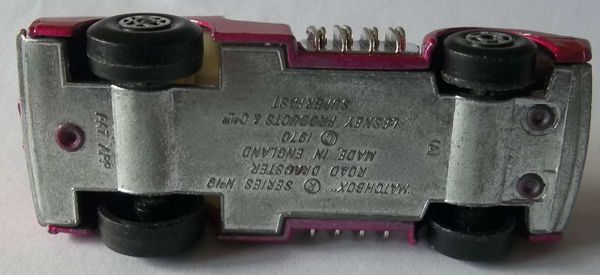 MATCHBOX Lesney Superfast #19 Road Dragster - RARE SCORPION DECALS - Made in England 1970